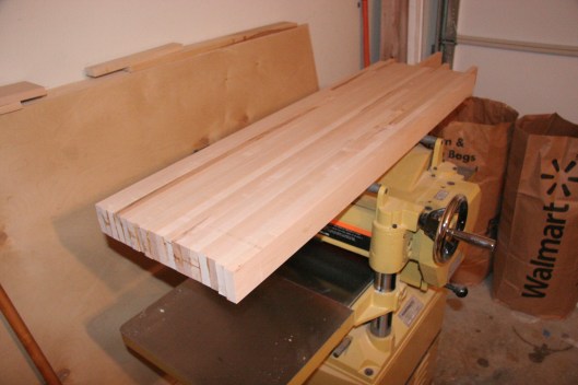 Here is the result after planing the first section to a uniform thickness.